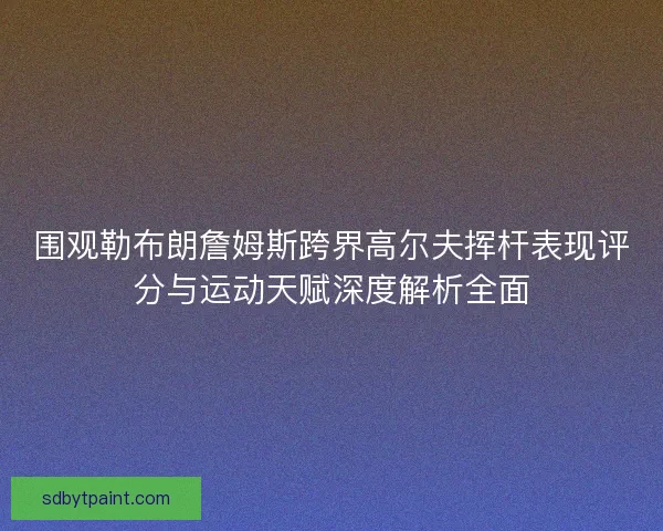 围观勒布朗詹姆斯跨界高尔夫挥杆表现评分与运动天赋深度解析全面